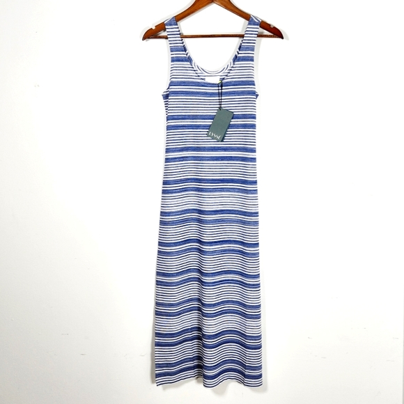 NWT sz Small LYSSE blue/white striped tank Maxi Dress NWT sz Small LYSSE blue/white striped tank Maxi Dress